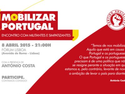 António Costa com militantes e simpatizantes em Lisboa
