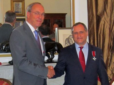 Paulo Pisco condecorado pelo Governo do Luxemburgo