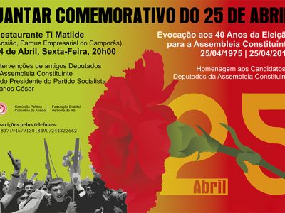 Homenagem aos deputados constituintes de Leiria