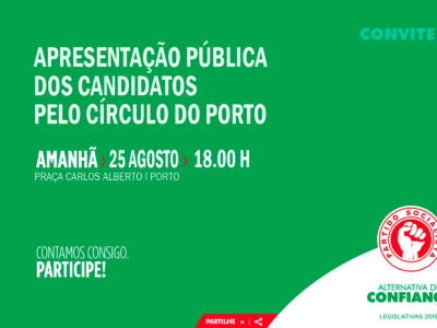 Apresentação dos candidatos do Porto