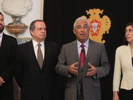 António Costa reiterou em Belém solução estável de governabilidade