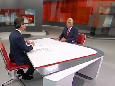 António Costa entrevistado na SIC