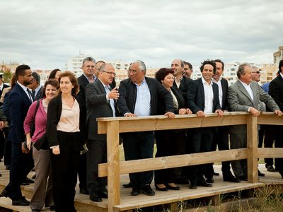 António Costa inaugurou Passeio das Dunas em Quarteira
