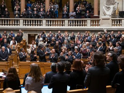 Mário Soares, o João, o César, o Campos, a Osita, o Américo e eu