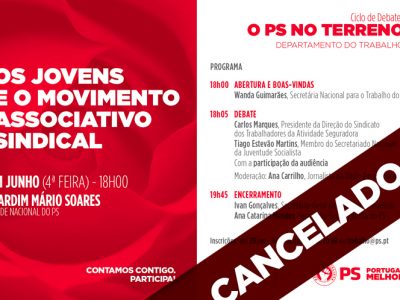 Debate agendado para amanhã foi cancelado