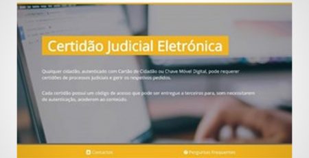 Certidão judicial eletrónica já disponível