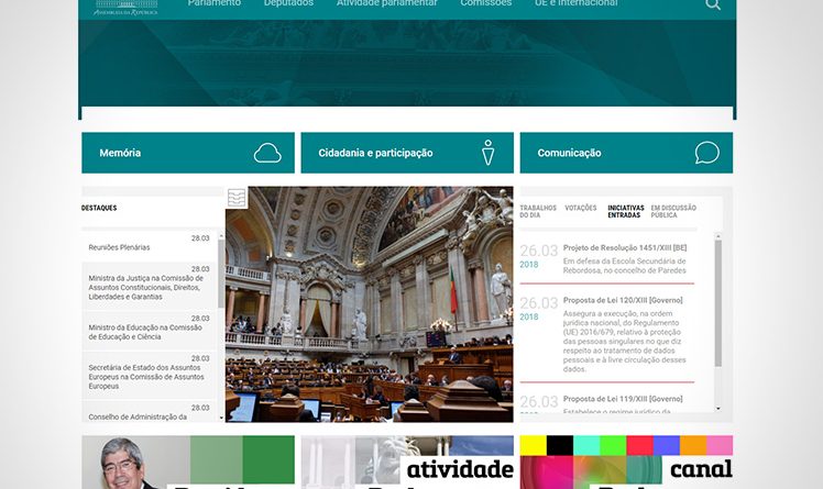 Nova página do Parlamento reforça intervenção e participação dos cidadãos