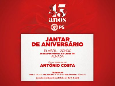 Jantar de aniversário em Almada