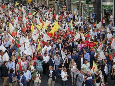 Comício de encerramento em Lisboa