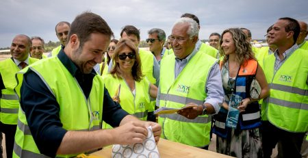 António Costa no Aeródromo de Ponte de Sor