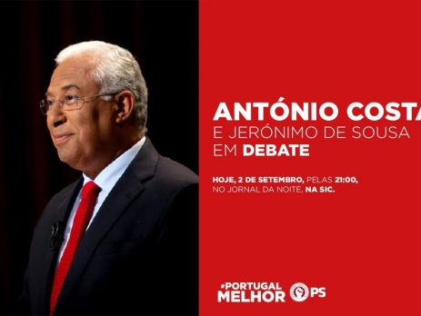António Costa em debate com Jerónimo de Sousa