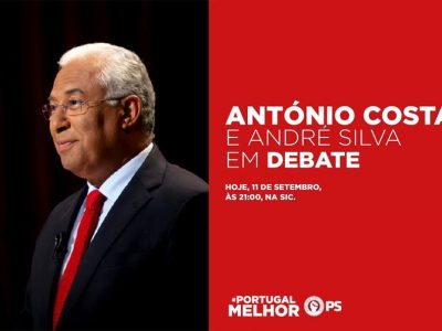 António Costa em debate com André Silva