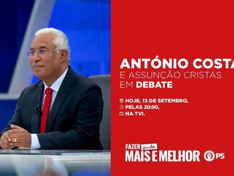António Costa em debate com Assunção Cristas