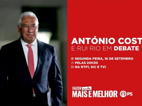 António Costa em debate com Rui Rio