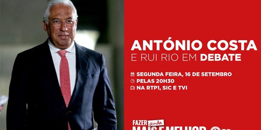 António Costa em debate com Rui Rio