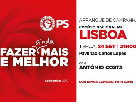 Comício de arranque da campanha em Lisboa