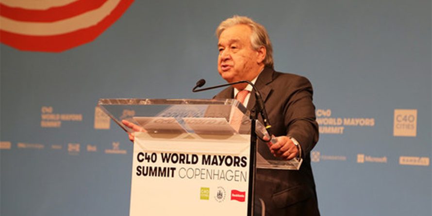 António Guterres defende urgência nas metas da neutralidade carbónica