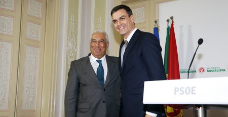António Costa felicita Pedro Sánchez pela vitória do PSOE