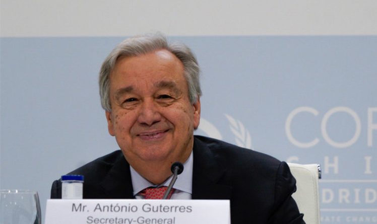 António Guterres sustenta que economia verde pode criar 65 milhões de novos empregos