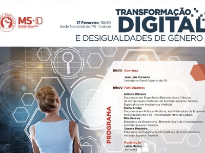 Mulheres Socialistas debatem ‘Transformação Digital e Desigualdades de Género’