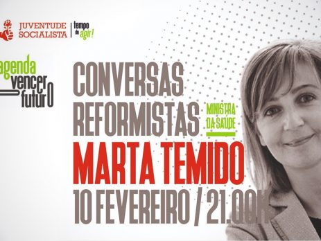 Marta Temido em direto nas ‘Conversas Reformistas’ da JS