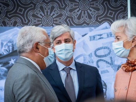 António Costa, Mário Centeno e Christine Lagarde