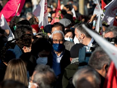 António Costa, arruada em Espinho