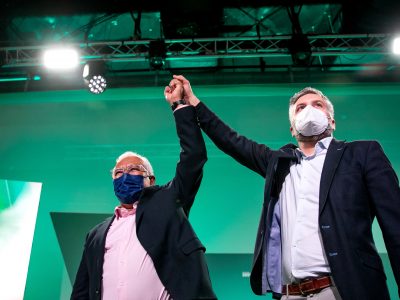 António Costa e Pedro Nuno Santos, comício em Aveiro