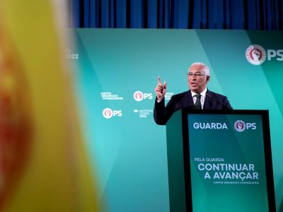 António Costa, comício na Guarda