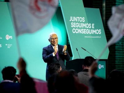 António Costa, comício em Santarém