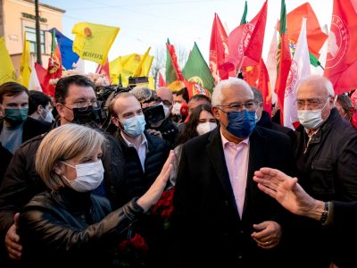 António Costa e Marta Temido em Coimbra