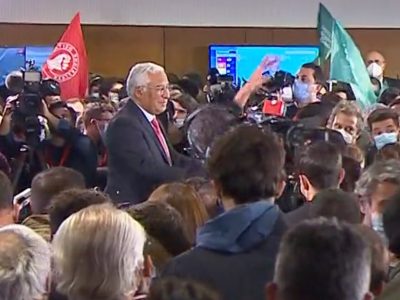 António Costa, noite eleitoral