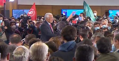 António Costa, noite eleitoral