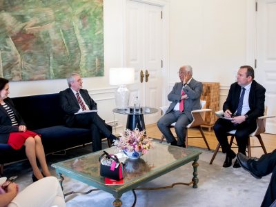 António Costa, audiência com UGT