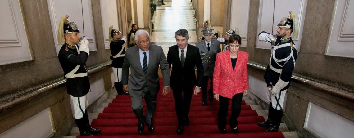 António Costa, José Luís Carneiro e Helena Carreiras