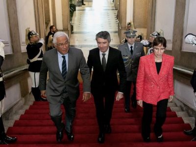 António Costa, José Luís Carneiro e Helena Carreiras
