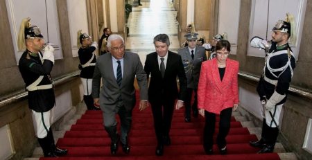 António Costa, José Luís Carneiro e Helena Carreiras